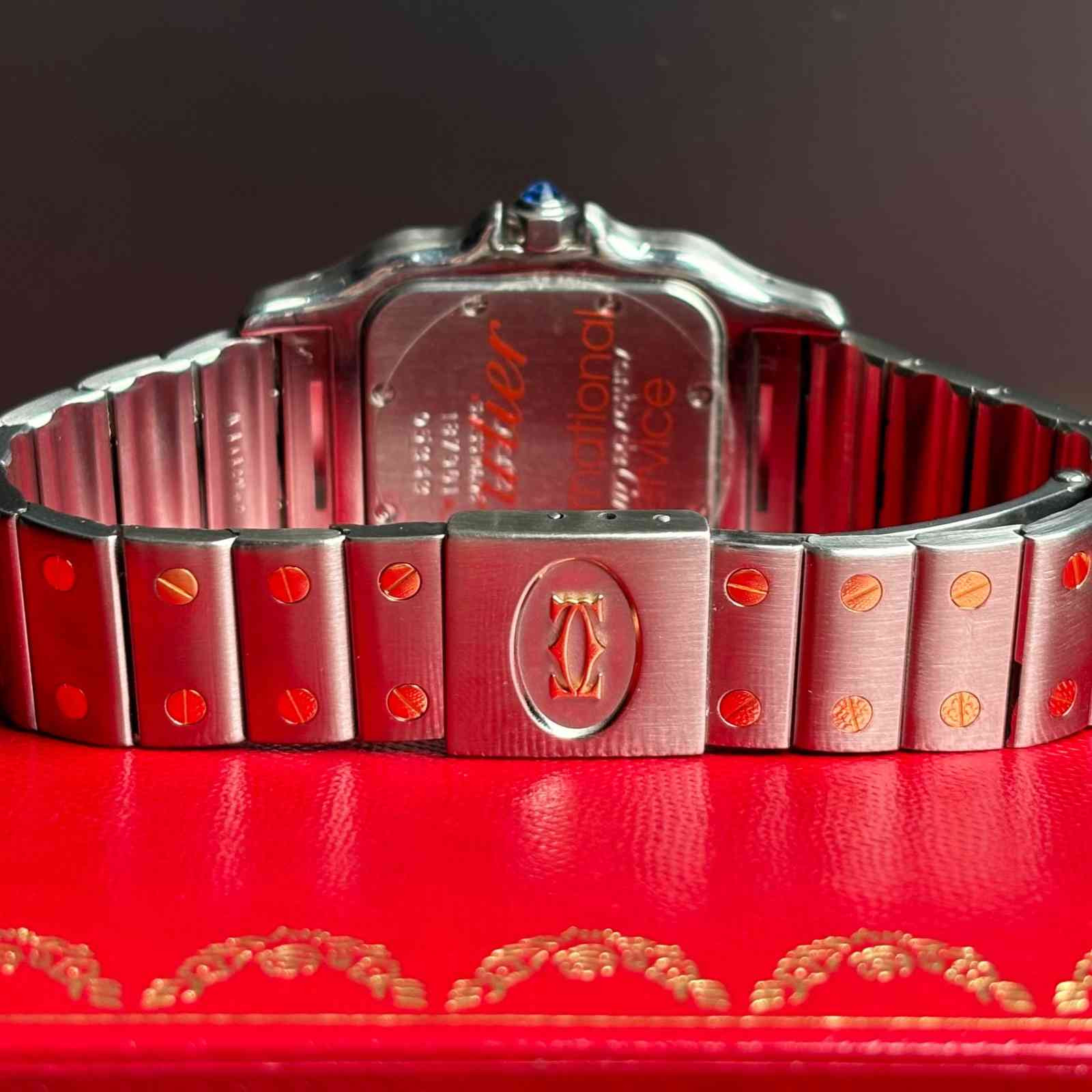 ساعت زنانه کارتیر 29 میلیمتری Cartier Santos Galbee