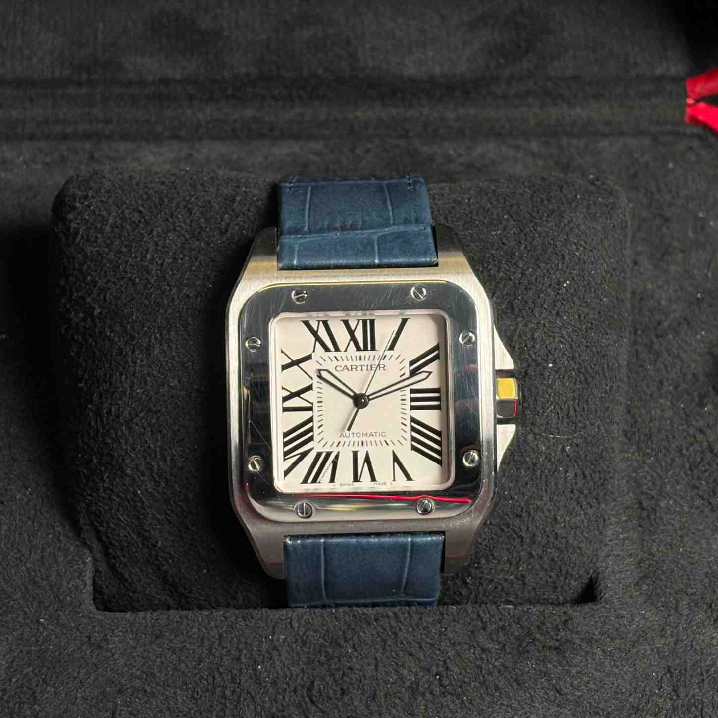 ساعت مردانه کارتیر  38*51 xl میلیمتری  Cartier Santos 100