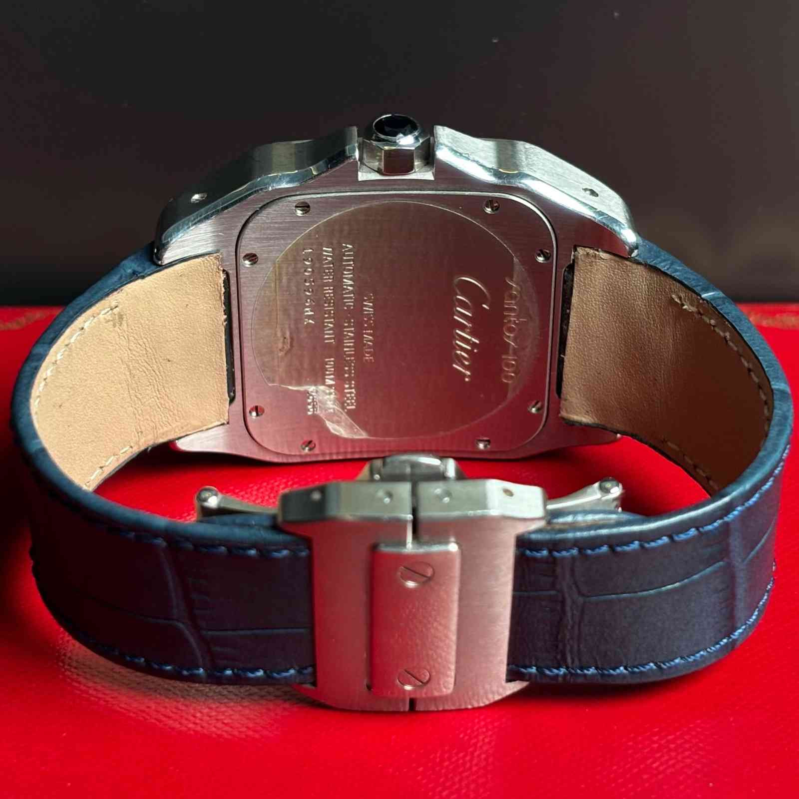 ساعت مردانه کارتیر  38*51 xl میلیمتری  Cartier Santos 100