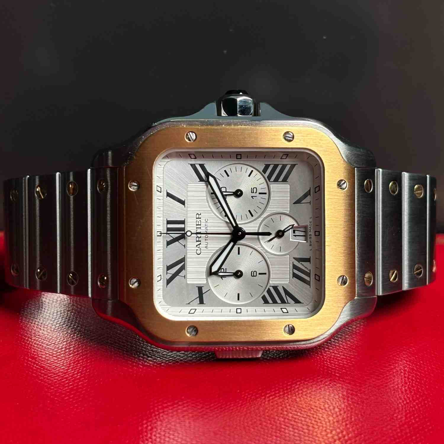ساعت مردانه کارتیر 44.9 میلیمتری Cartier Santos