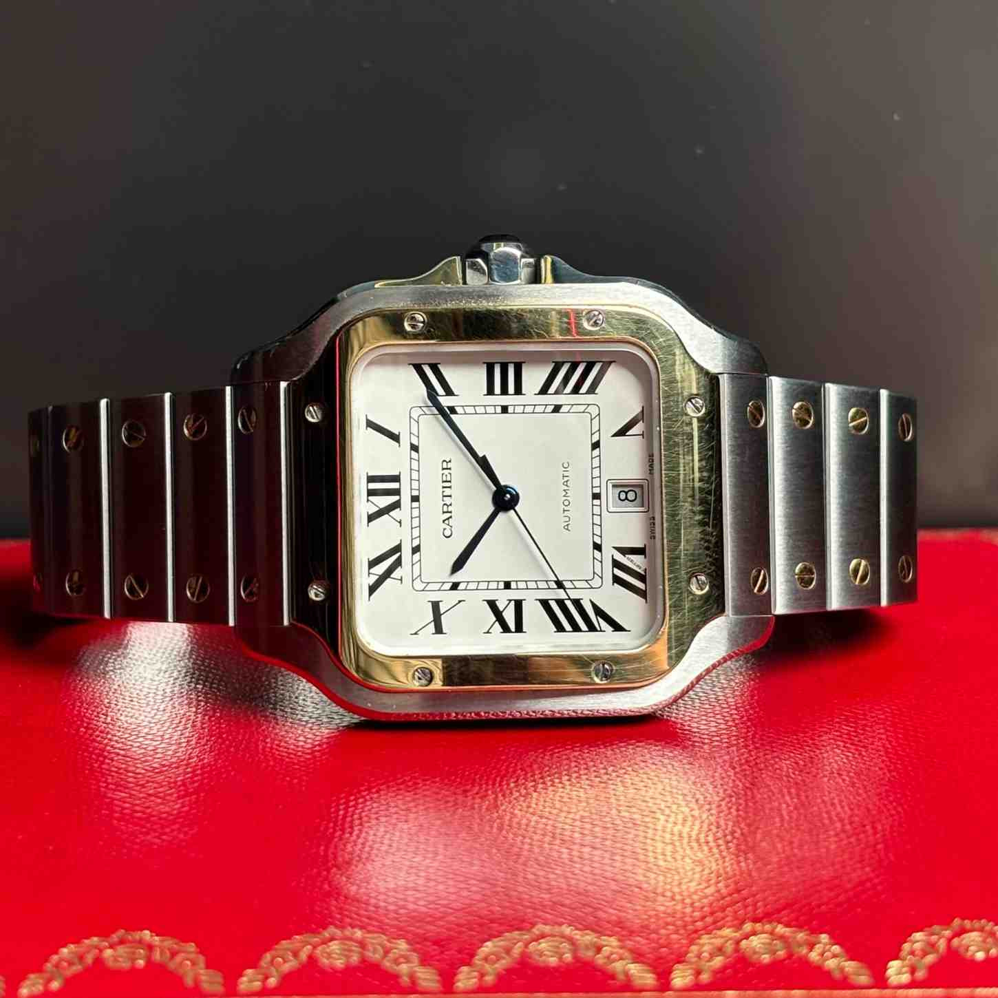ساعت مردانه کارتیر 38*51 xl میلیمتری Cartier Santos