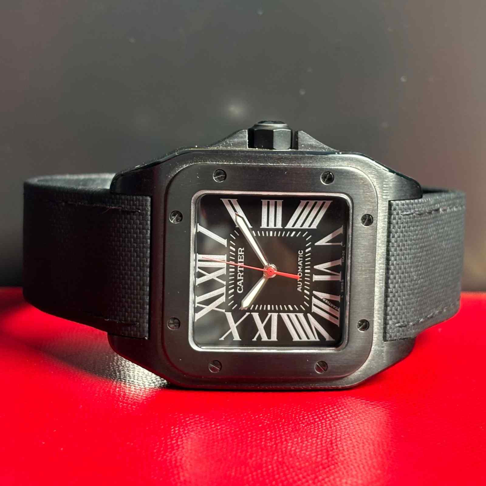 ساعت مردانه کارتیر 38*51 میلیمتری Cartier Santos