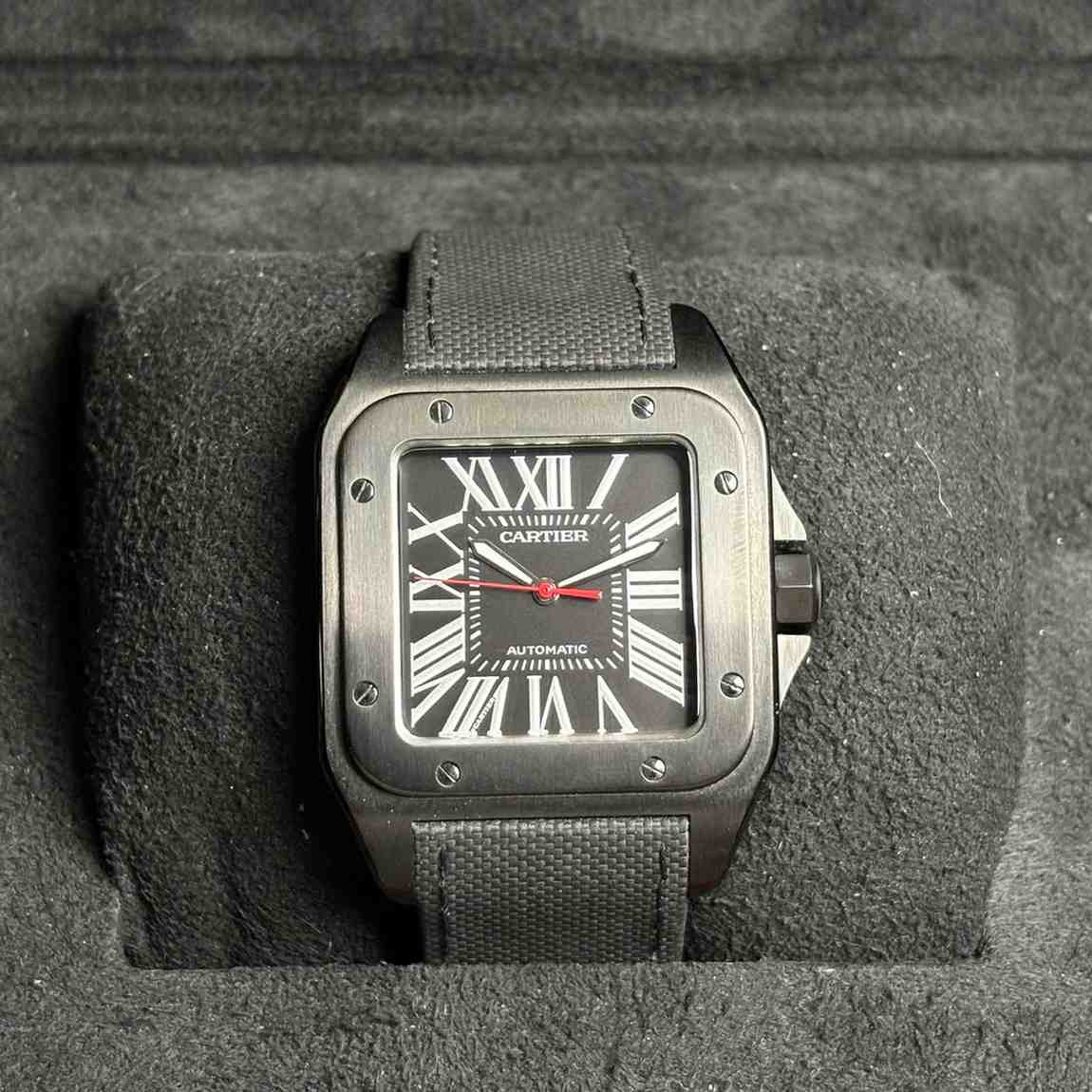 ساعت مردانه کارتیر 38*51 میلیمتری Cartier Santos