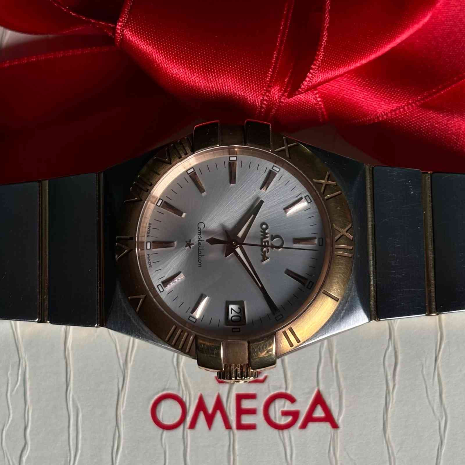 ساعت مردانه امگا 35 میلیمتری  Omega Constellation New Face