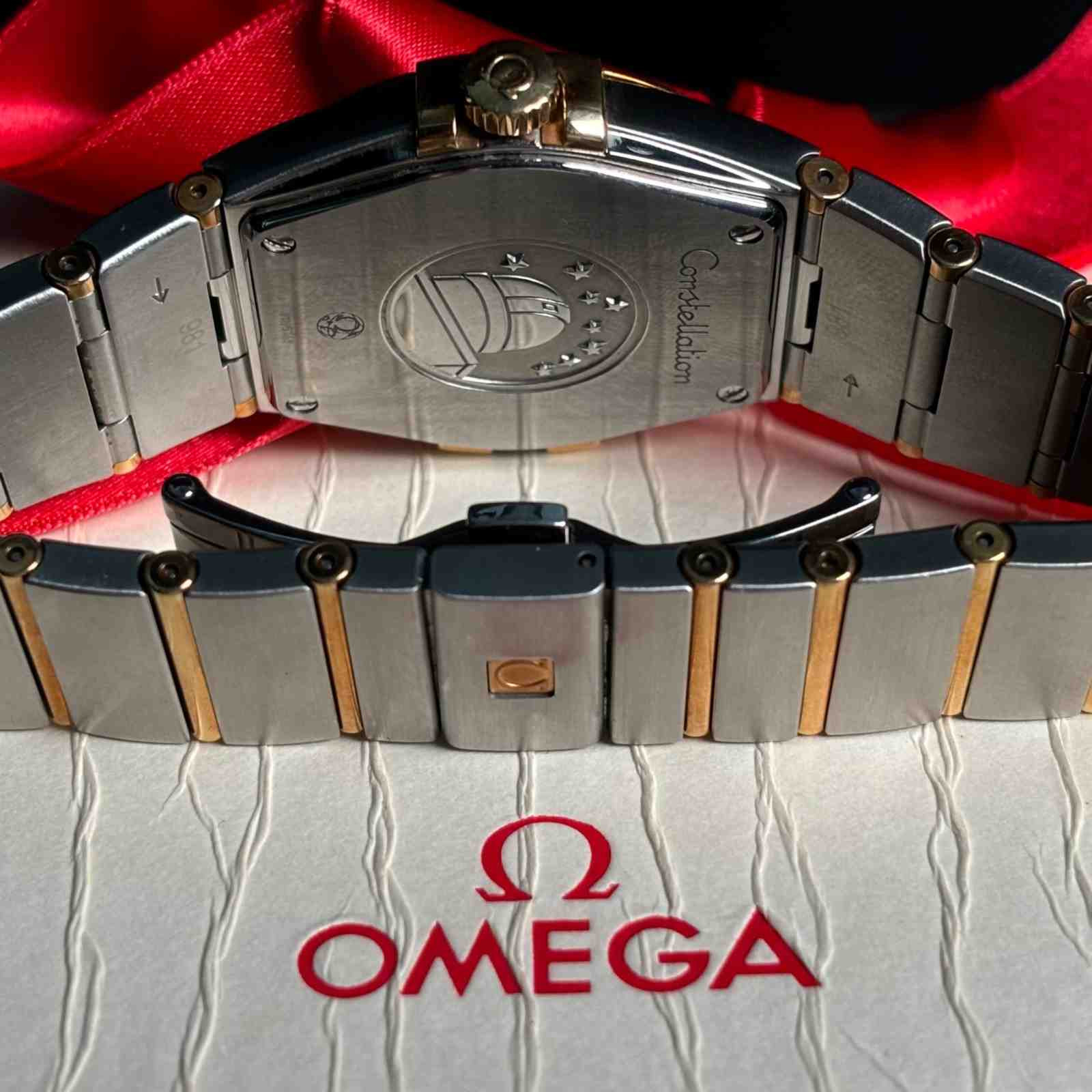 ساعت مردانه امگا 35 میلیمتری تمام میخ طلا Omega Constellation New Face