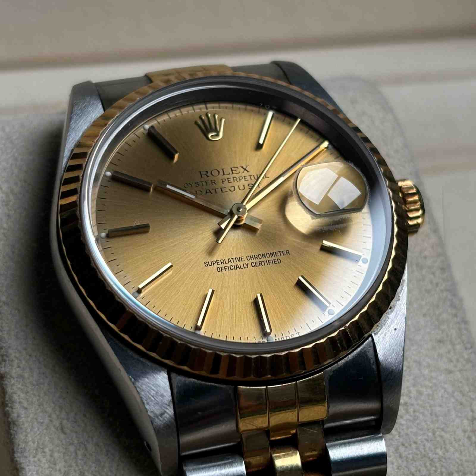ساعت زنانه رولکس 36 میلیمتری   ROLEX OYSTER PERPETUAL DATEJUST